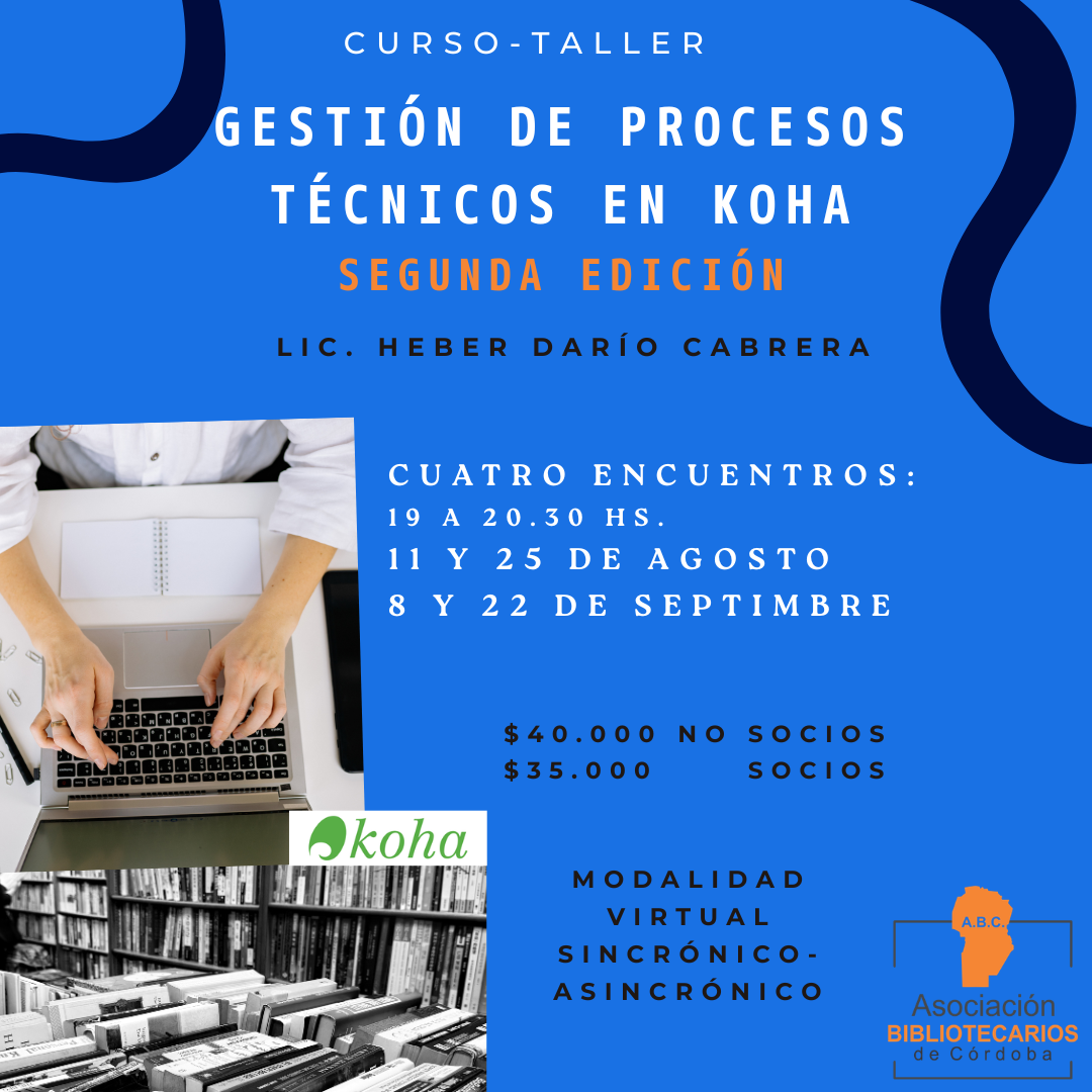 Gestión de Procesos Técnicos en Koha – segunda edición